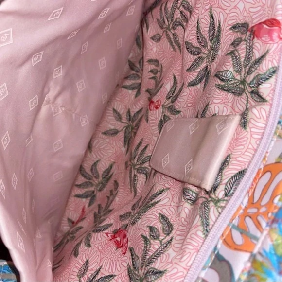 Vera Bradley Rain Forest Canopy Iconic Large Quilted Travel Commuter Tote Bag - Picture 5 of 12